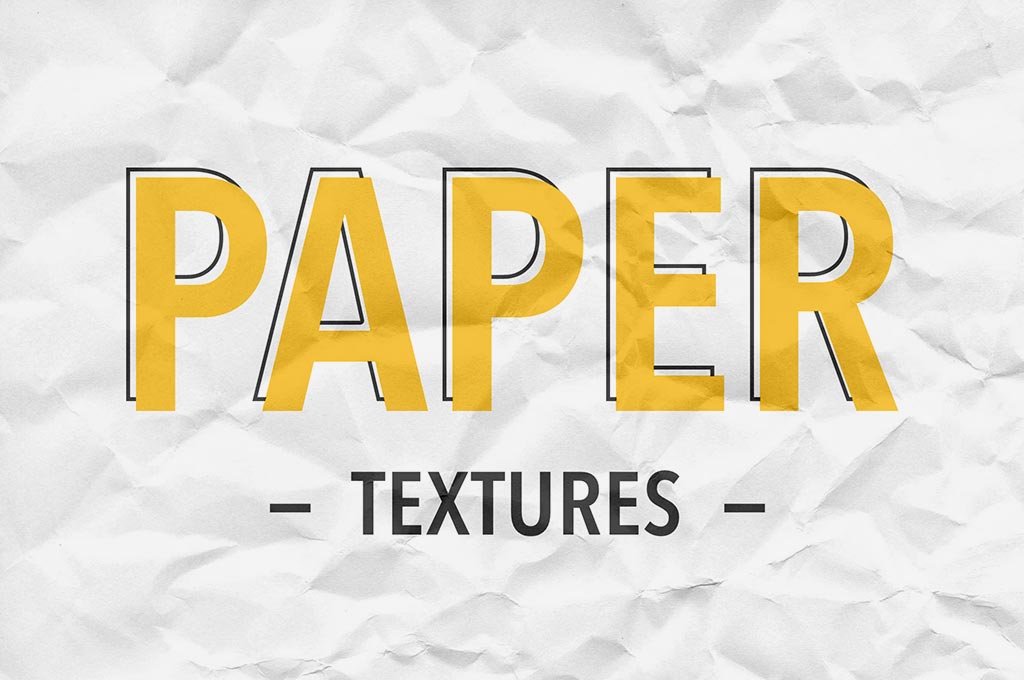 Crumpled Paper Textures Set
