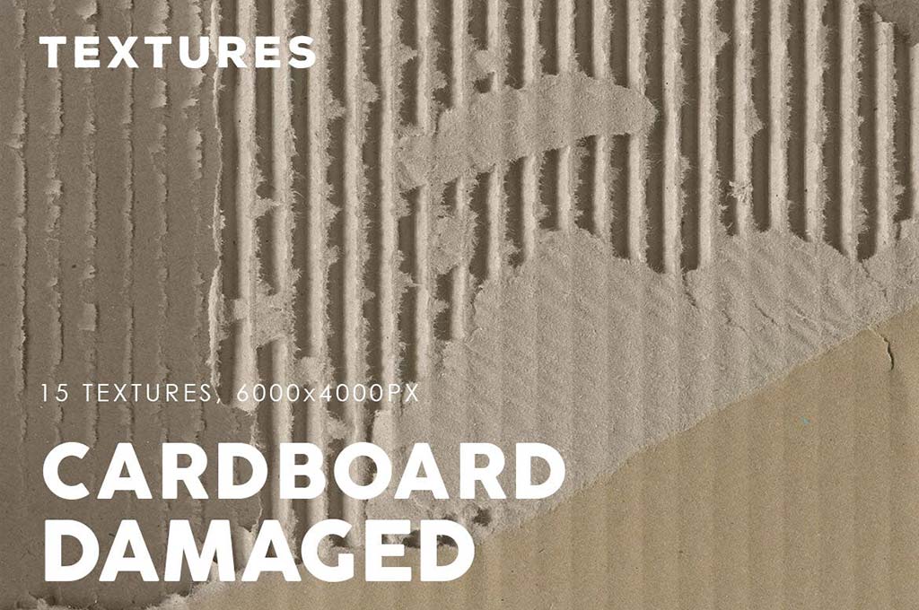 Damaged Cardboard Textures