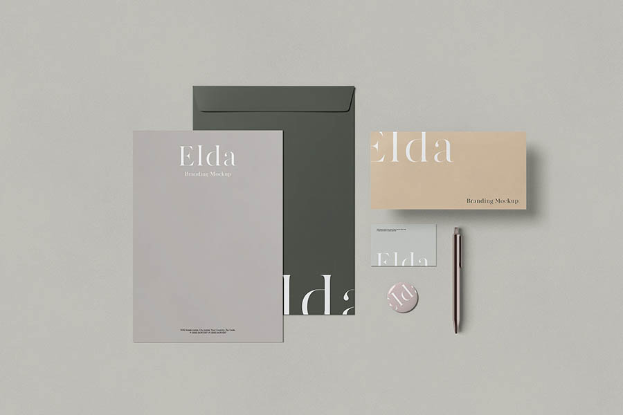 Elda — Stationery Mockup