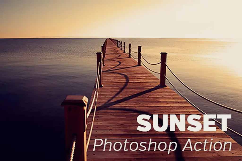 Free Sunset Photoshop Action