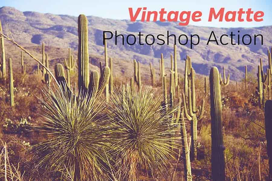 Free Vintage Matte Photoshop Action