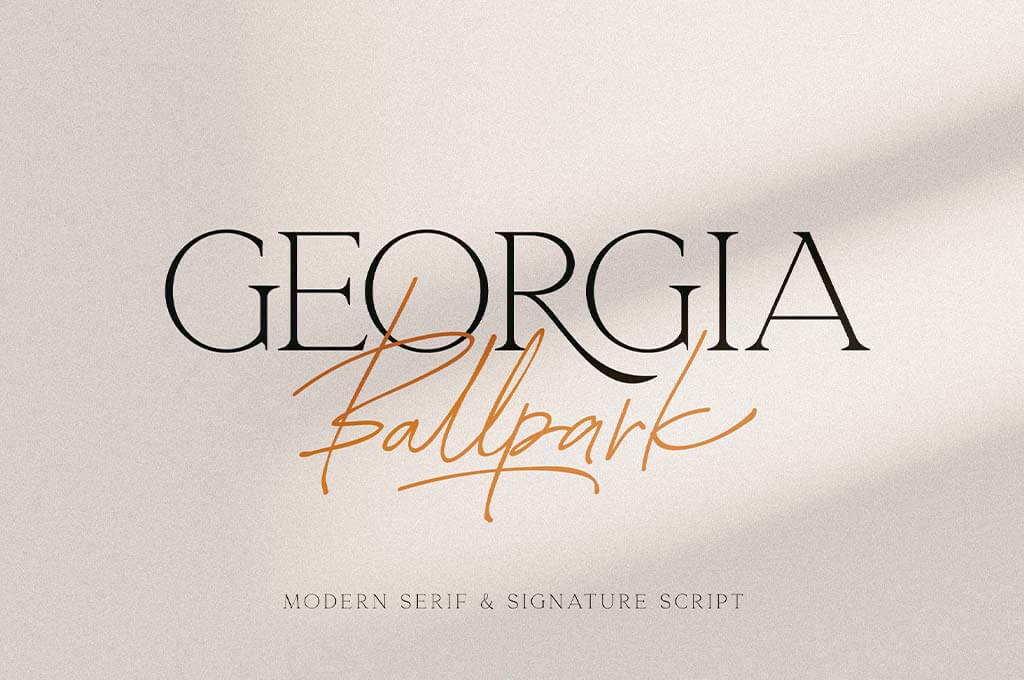 Georgia Ballpark Font