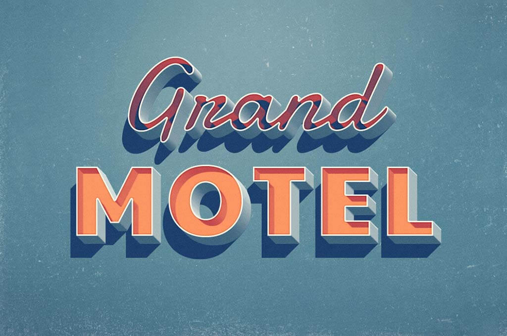 Grand Motel Text Effect