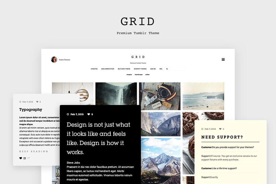 Grid - Responsive Tumblr Theme