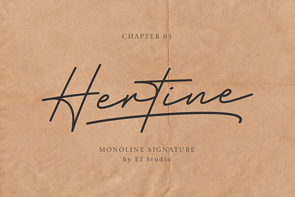 Hertine Free Wedding Font