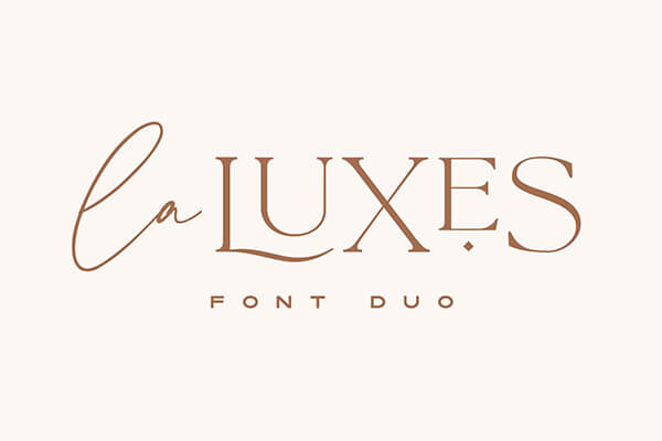 La Luxes Font Duo + Logos