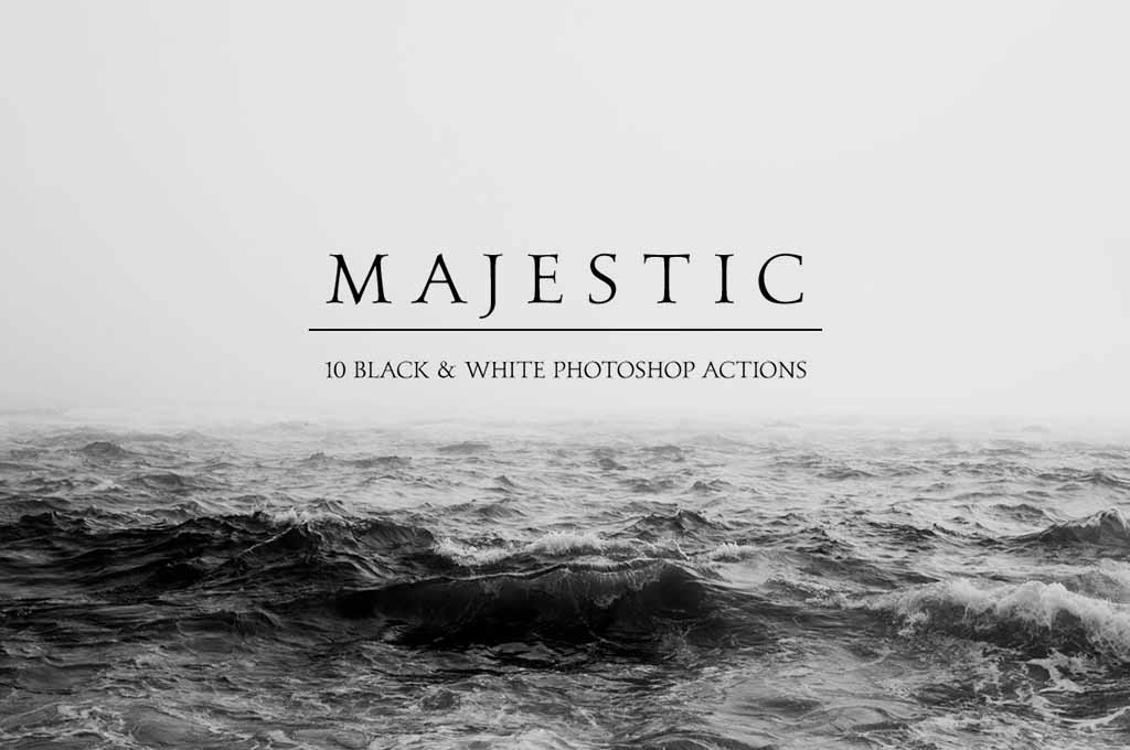Majestic Black & White Photoshop Actions
