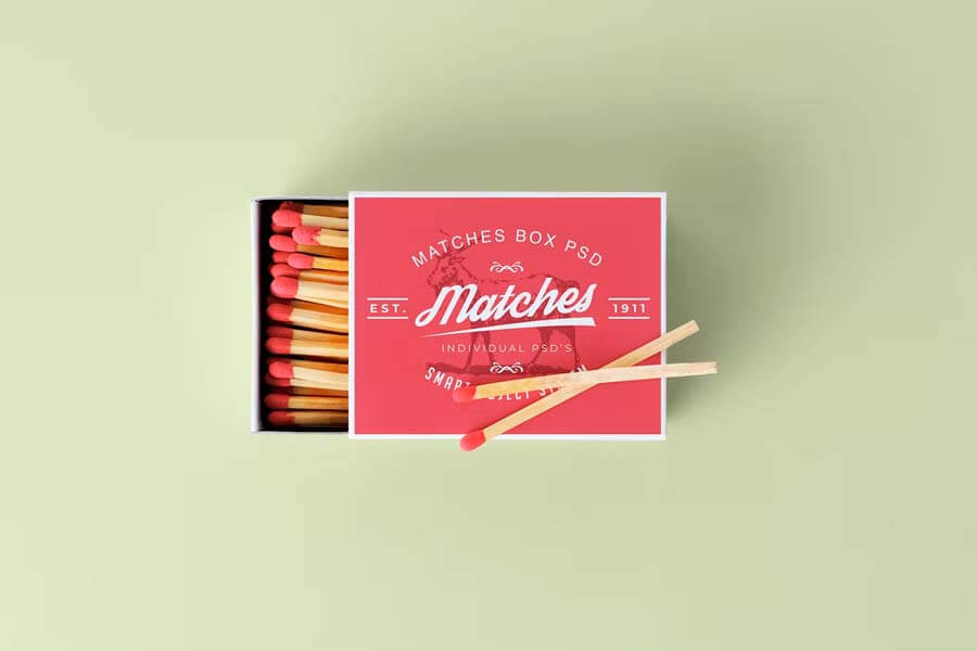 Matches Box Mockup