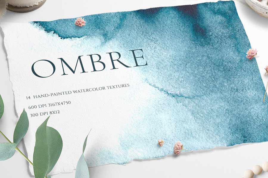 Ombre Watercolor Texture