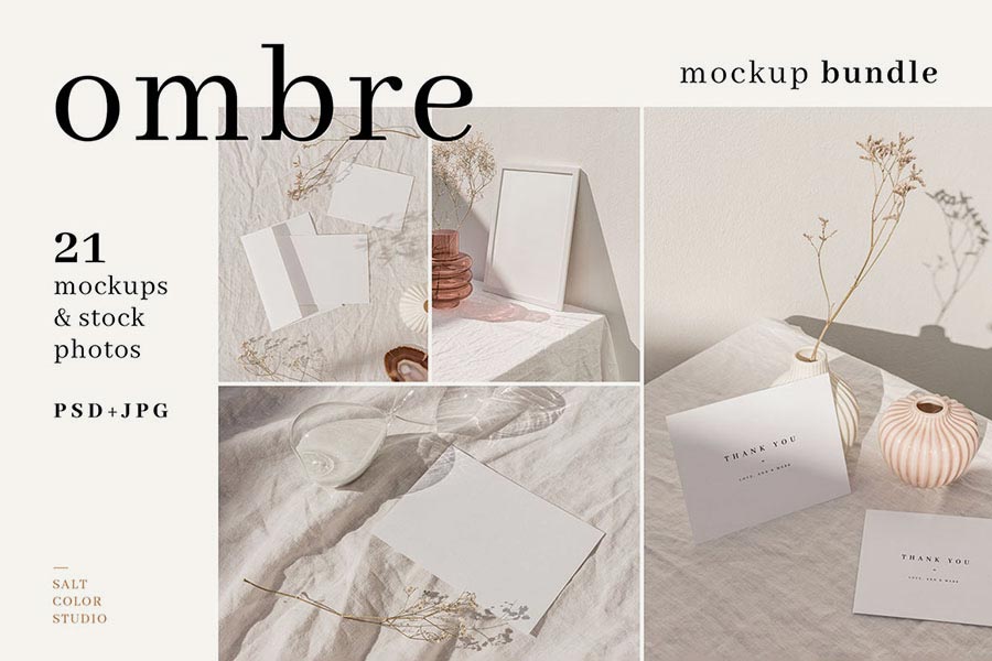 Ombre — Frame and Stationery Mockups