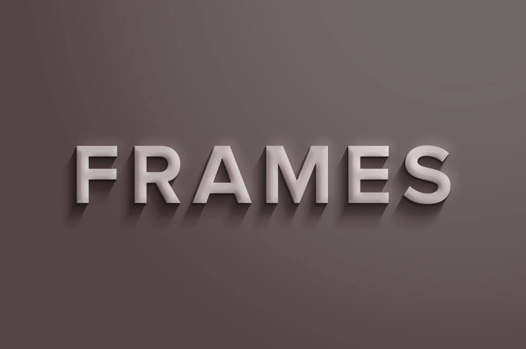 PSD Frames Text Effect