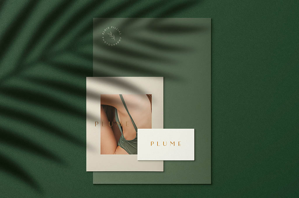 Plumere: Shadow Stationery Mockups