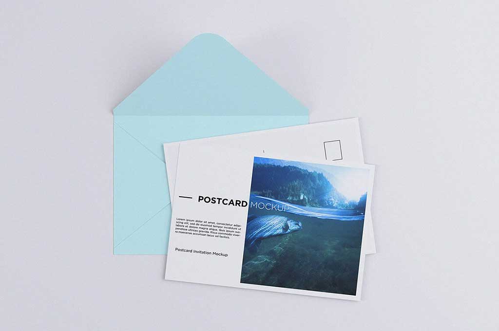 Postcard Invitation Mockup 7x5