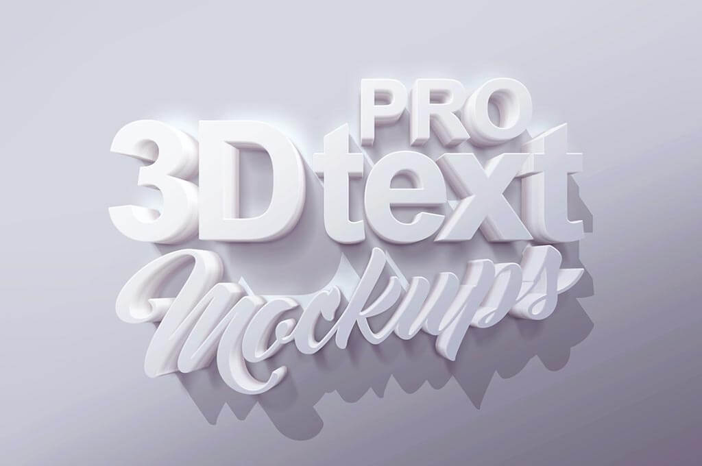 3d text photoshop template free download