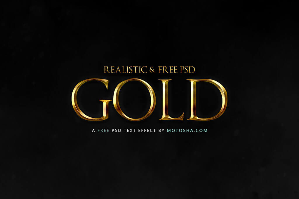Realistic Gold Text Effect for Photoshop