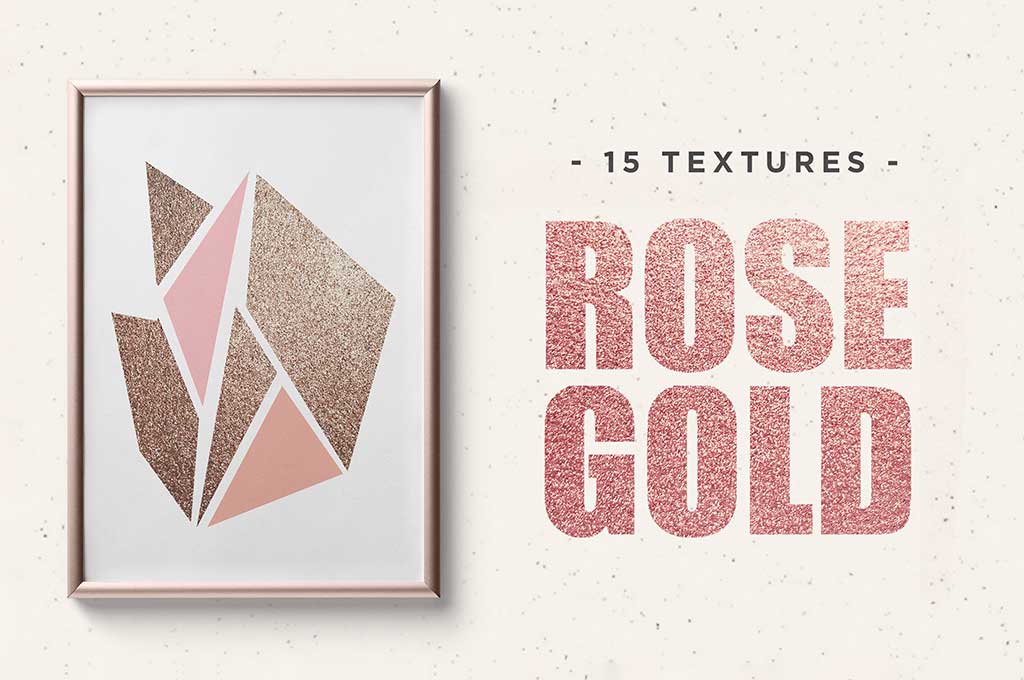 Rose Gold Texture Pigmented Paper