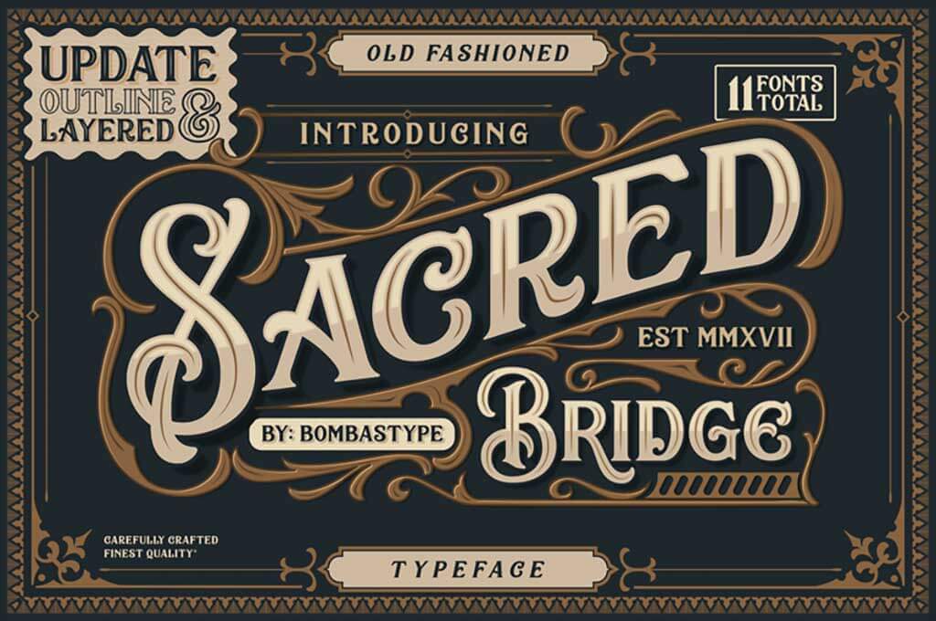 60 Vintage and Retro Fonts Best Free and Premium Typefaces on The