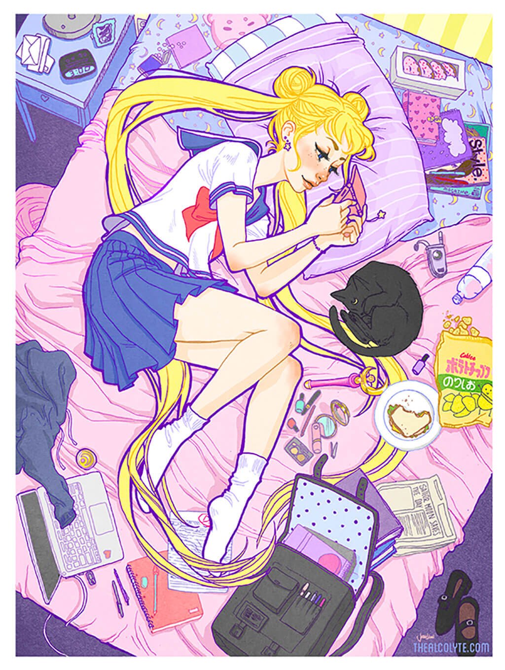 Sailor Moon Fan Art by Jacquelin de Leon