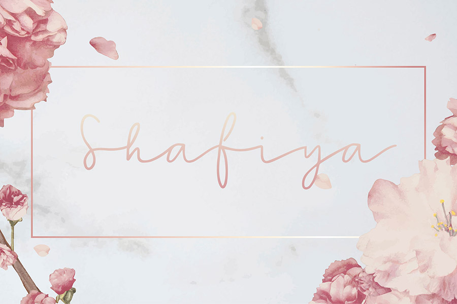 Shafiya - Hand Lettering Font