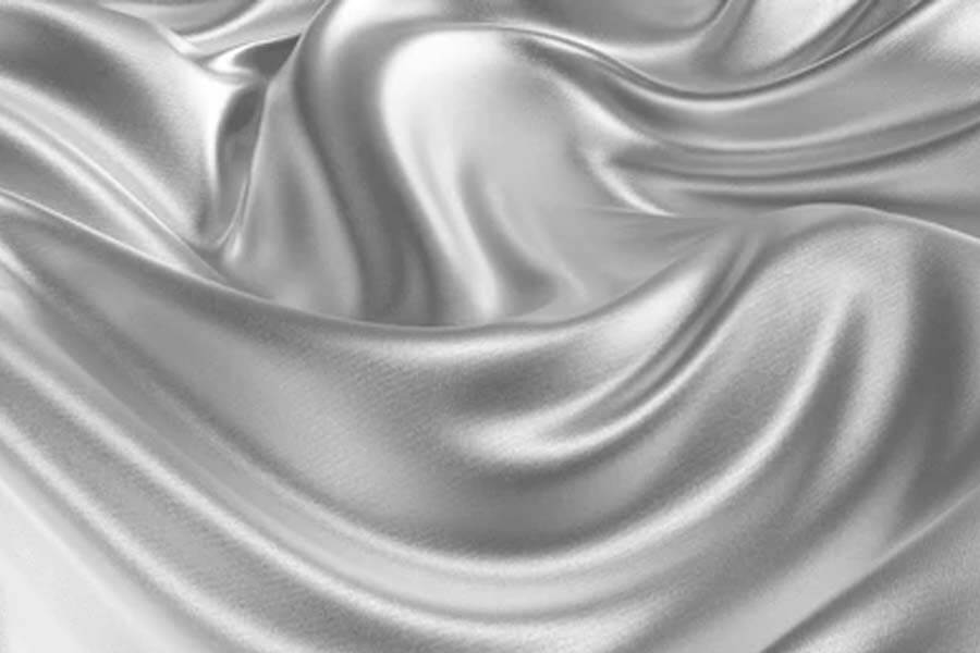 Silver Wavy Fabric Texture