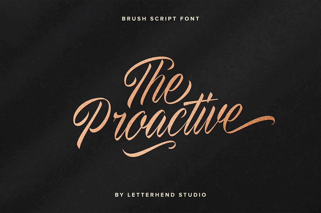 The Proactive Hand Lettering Font
