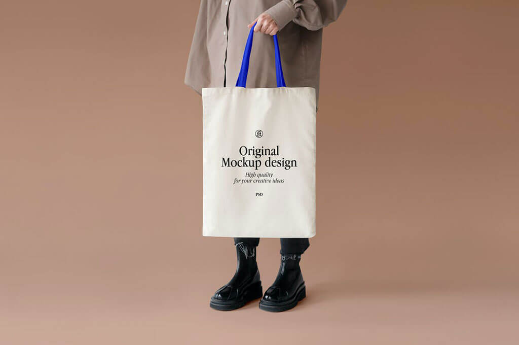 Tote bag template online psd