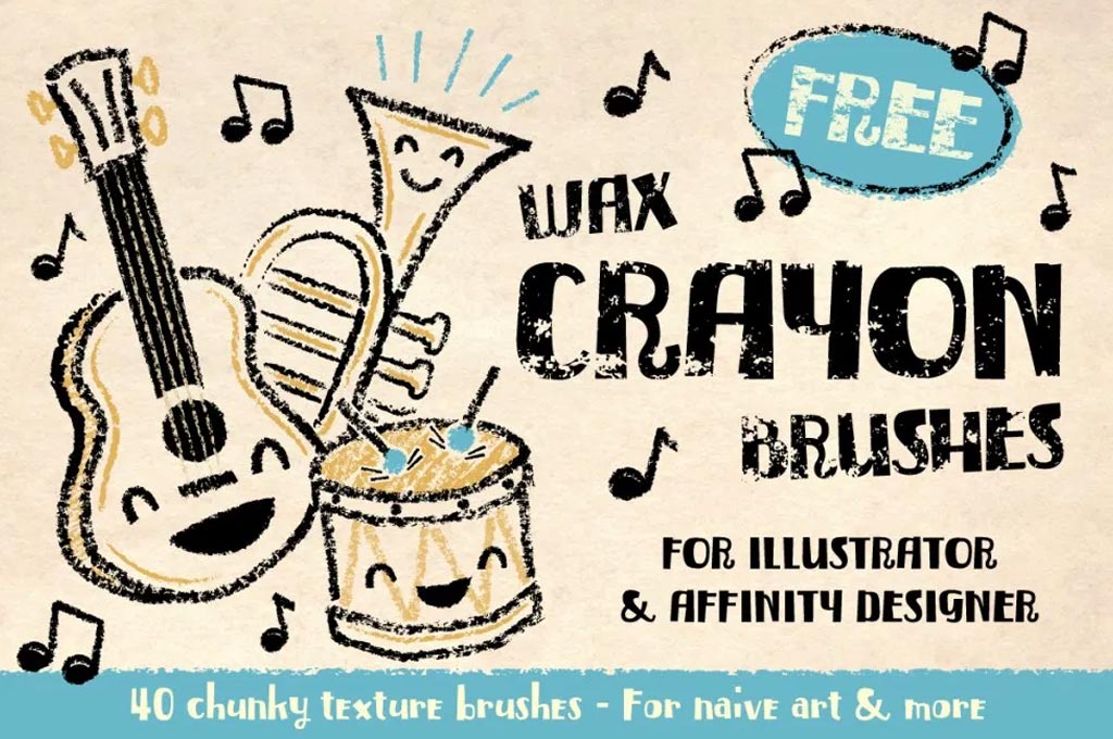 Wax Crayon Brushes