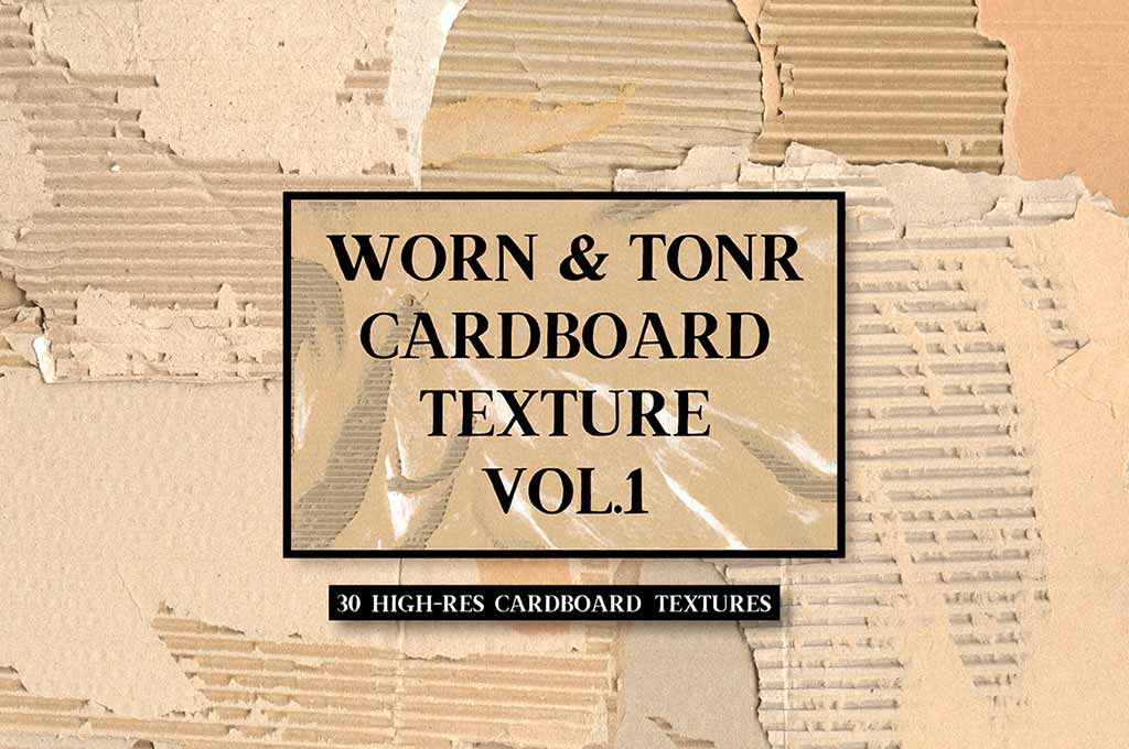 Worn & Torn Cardboard Texture