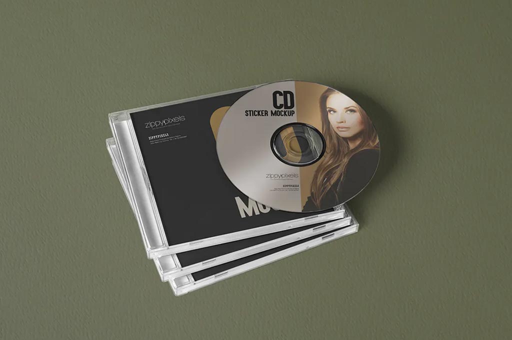 6 CD Cover Mockups