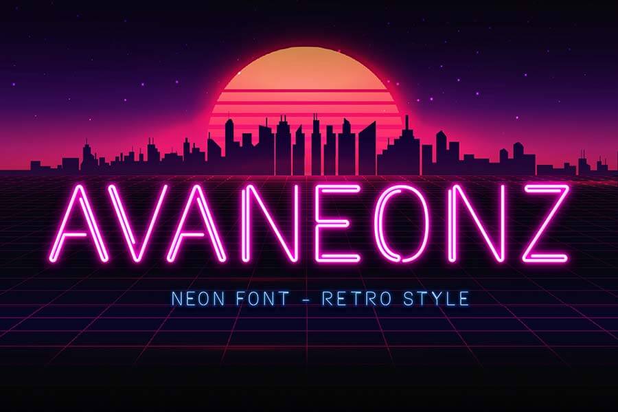 Avaneonz - Neon Font