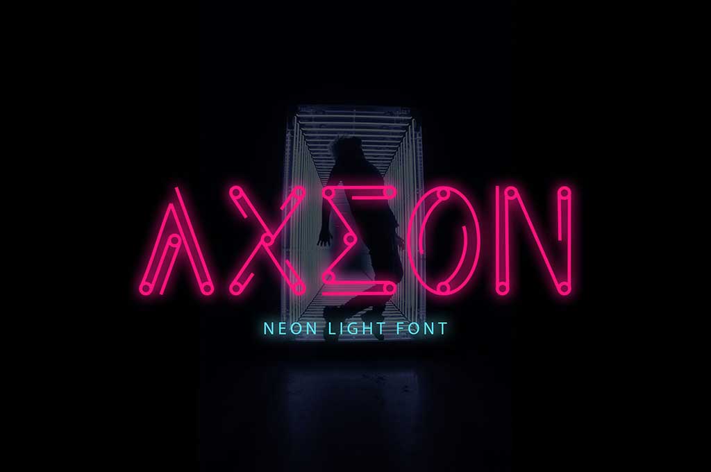Axeon — Futuristic Typeface DR