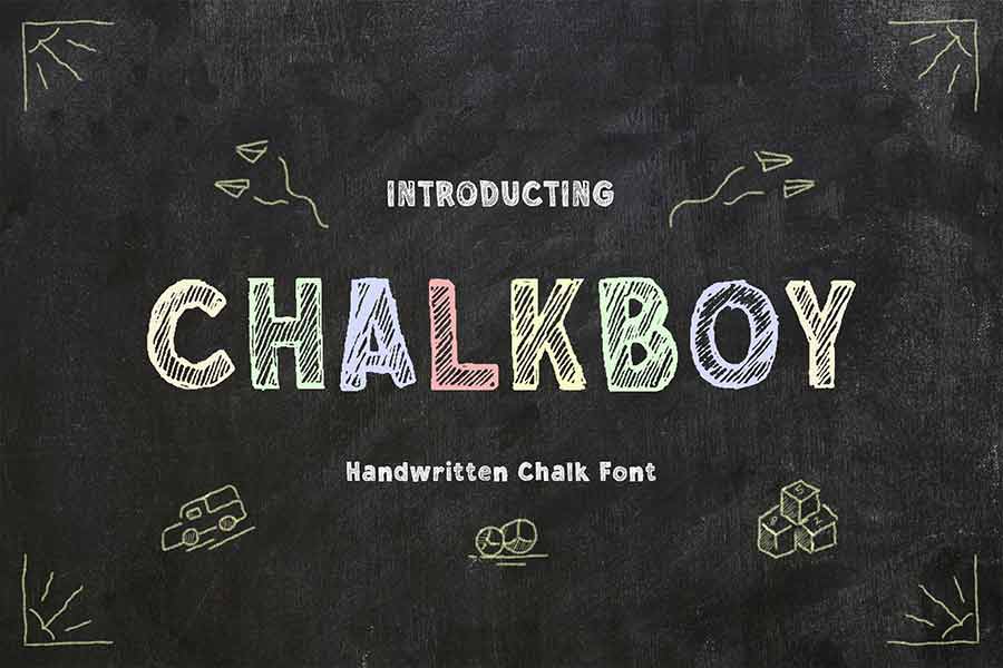Chalkboy — Handwritten Chalk Font