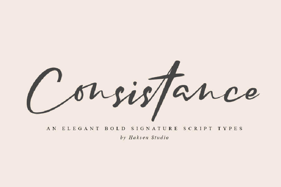 Consistance Free Script Font