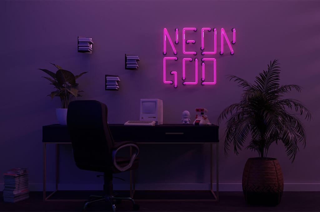 Font Neon God
