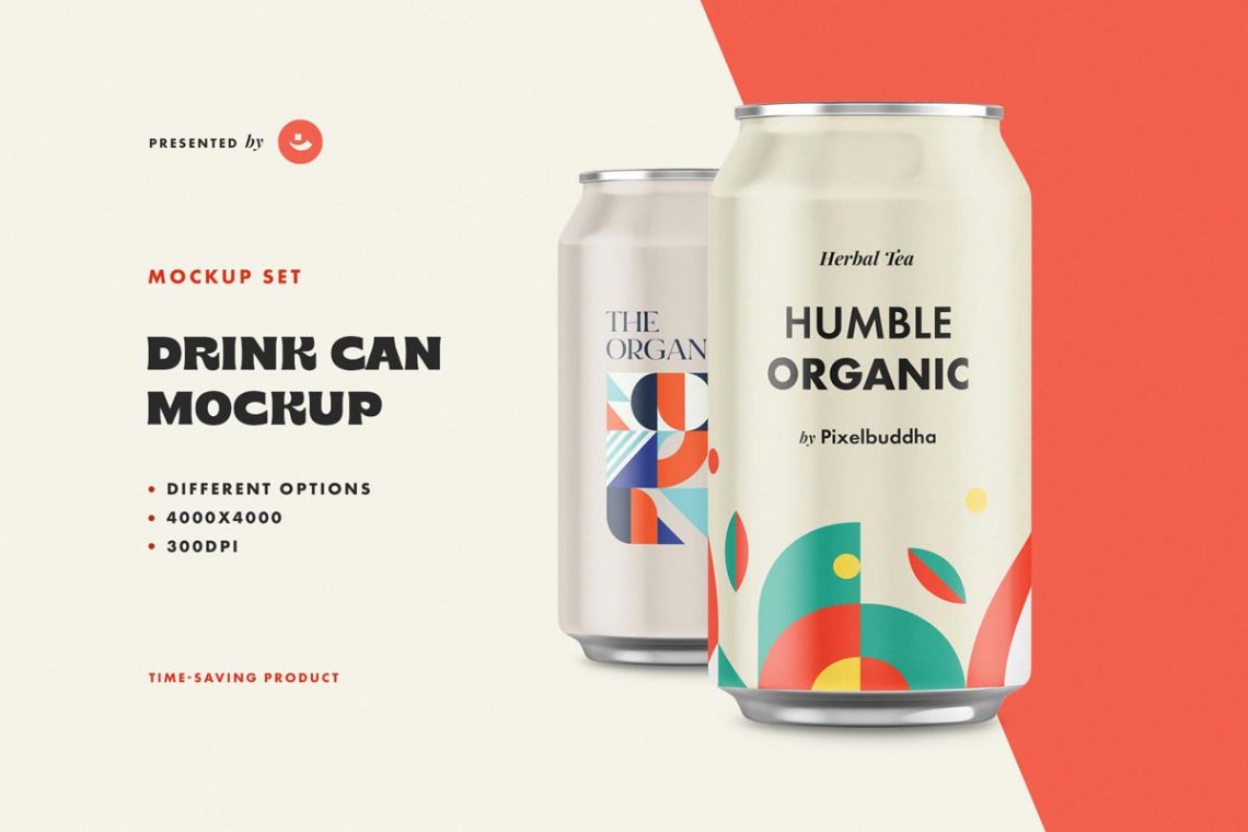 Download Download Free Aluminum Can Mockup on The Designest