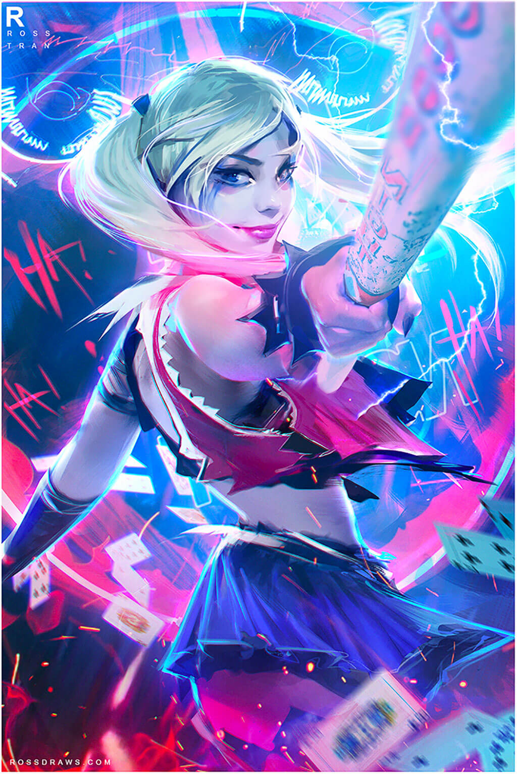 Harley Quinn Fan Art by Ross Tran