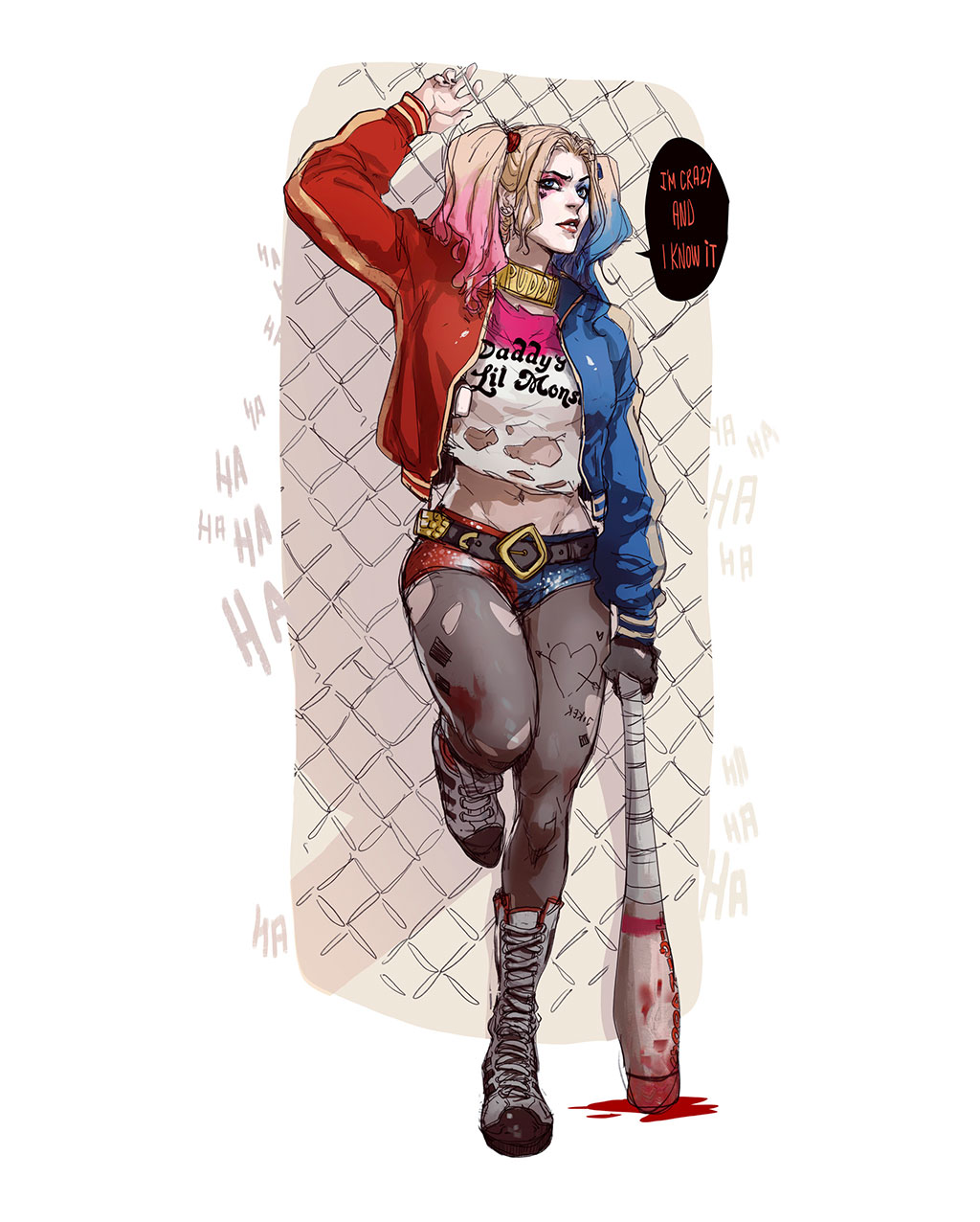 Harley Quinn Fanart by Hicham Habchi
