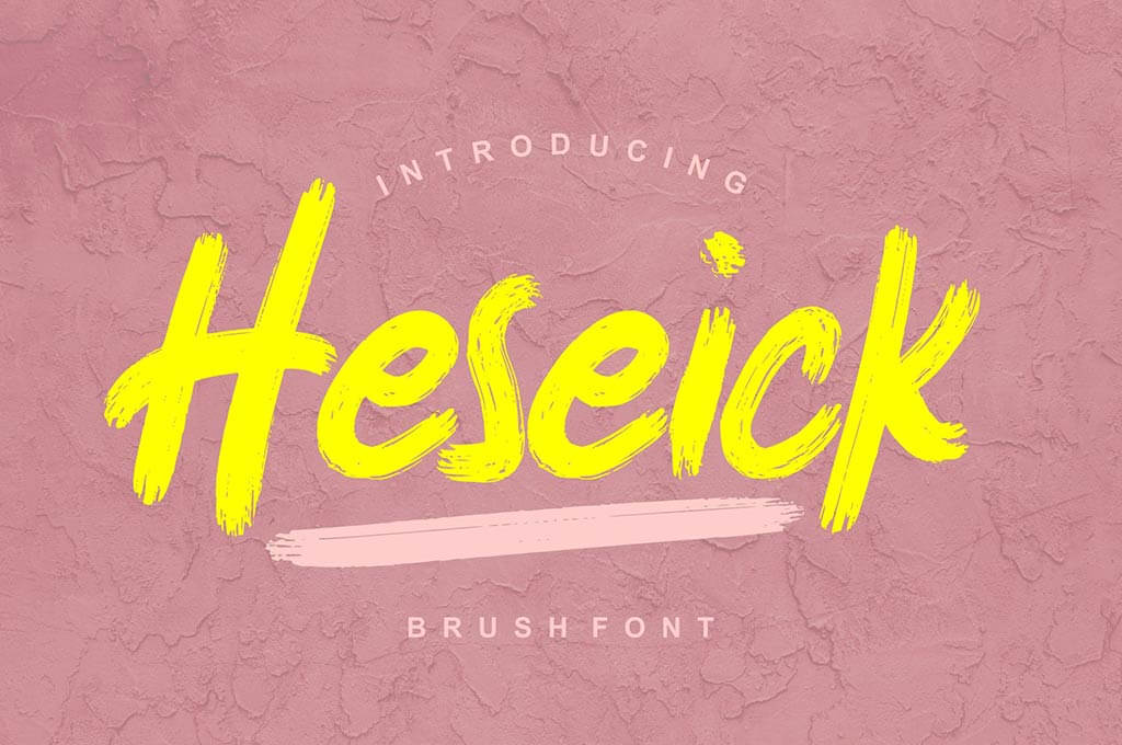 Heseick Brush Font