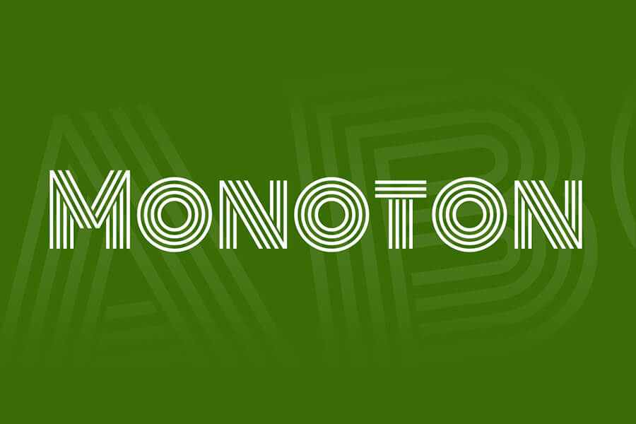 Monoton Free Font