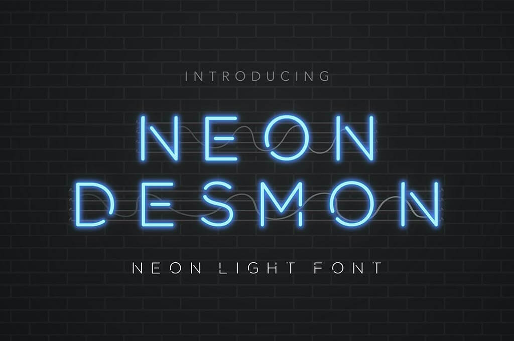 Neon Light Font