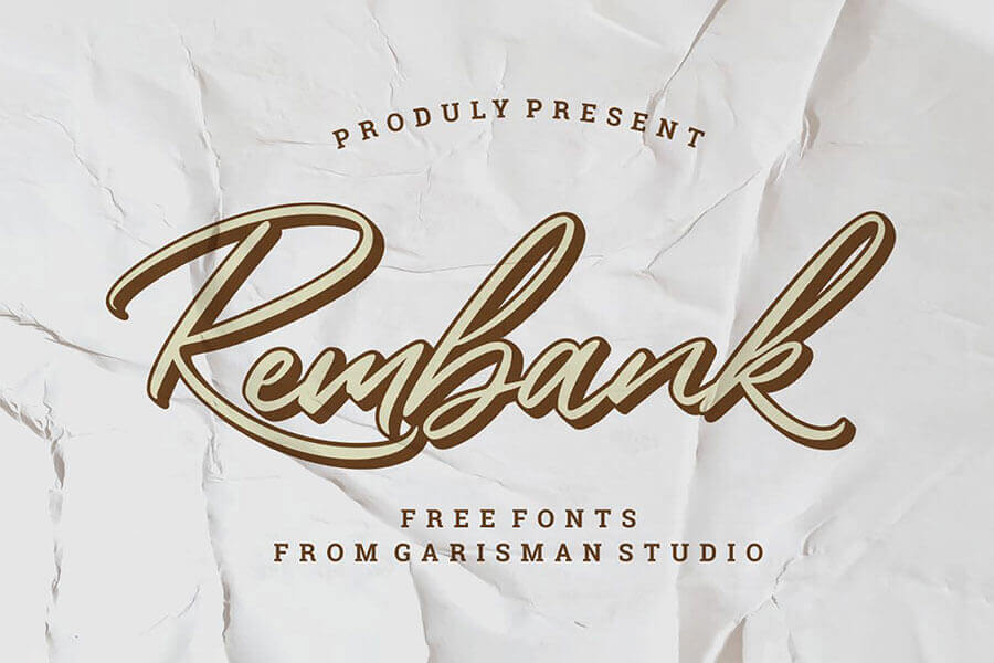 Rembank Free Script Font