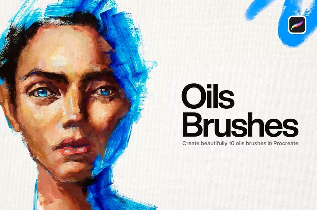 10 Oil Brushes Procreate