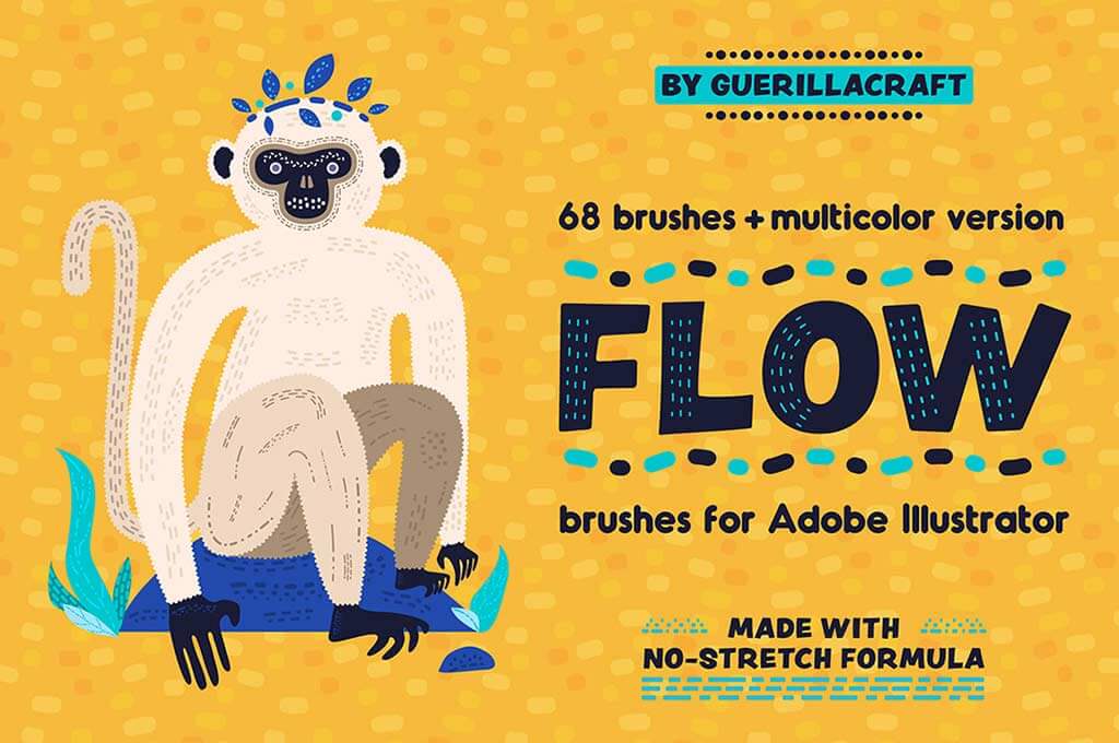Flow Brushes For Illustrator