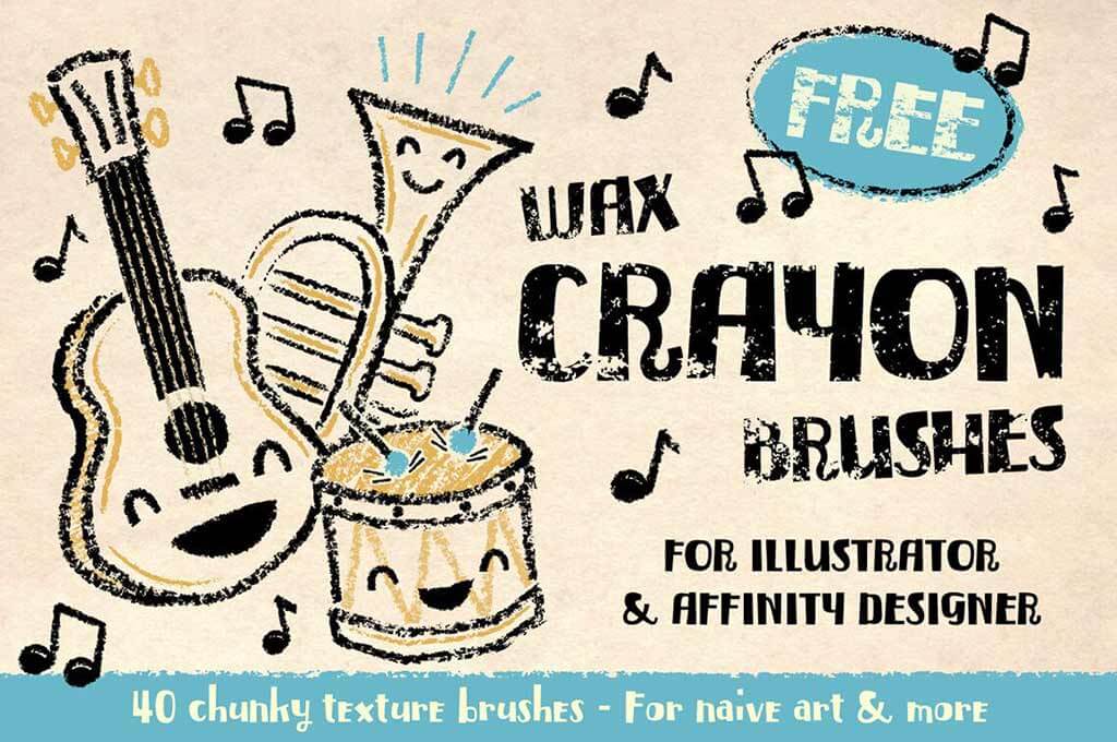 Free Wax Crayon Brushes