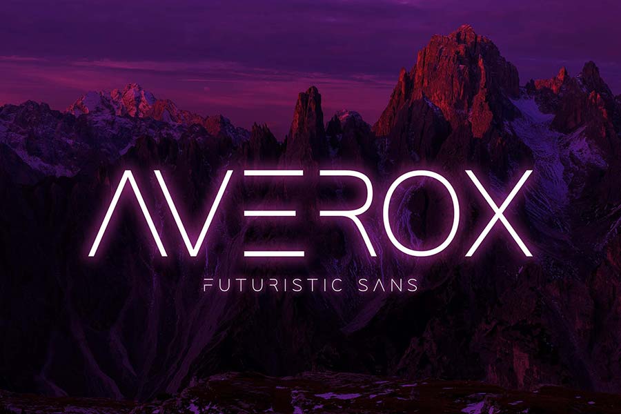 Aaverox — Futuristic Sans