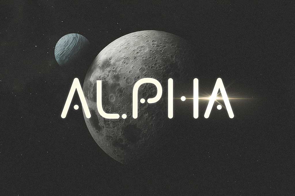 Alpha Futuristic Display Typeface