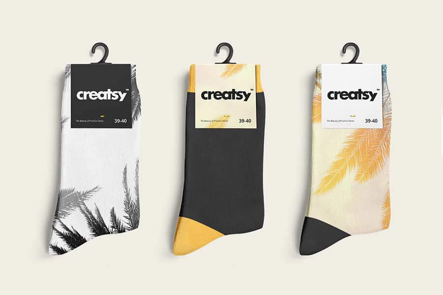 24 Socks Mockup Templates To Showcase Your Creative Prints
