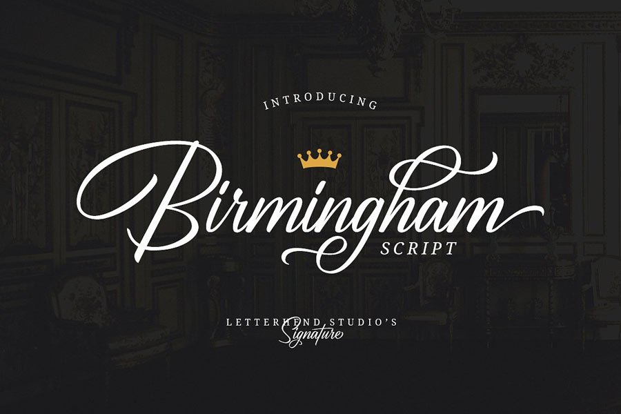 Birmingham Script Font