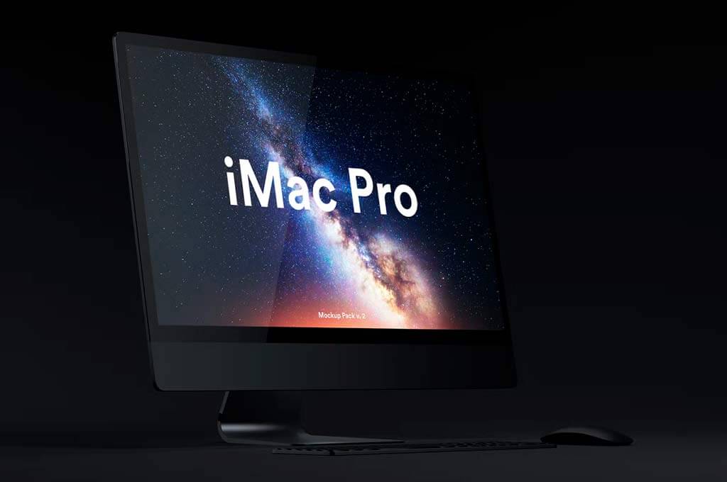 Dark iMac Pro Mockup
