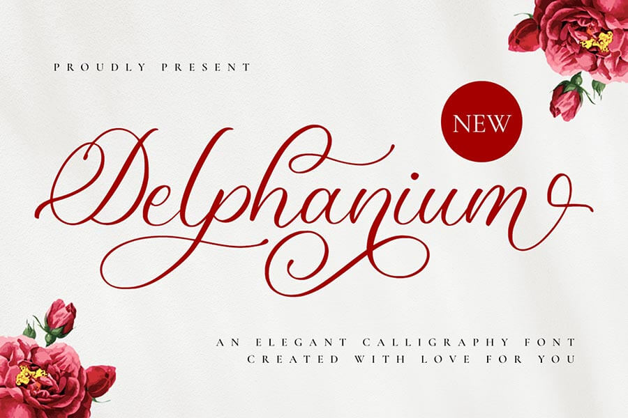 Delphanium — Romantic Calligraphy Font